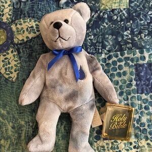 NWT-Holy Bears “Purity” Plush Bear- approx. 8”